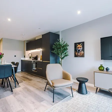 3 Bed Flat - Centre - Free Parking 公寓 *